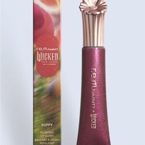 R.E.M. BEAUTY X WICKED: FOR GOOD POPPY PLUMPING LIP GLOSS pretty as a poppy